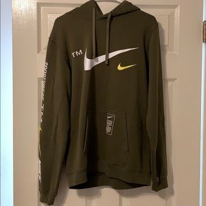 Olive green Nike hoodie